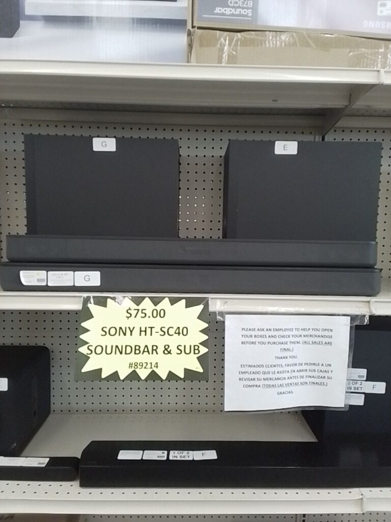 Sony HT-SC40 Soundbar & Sub