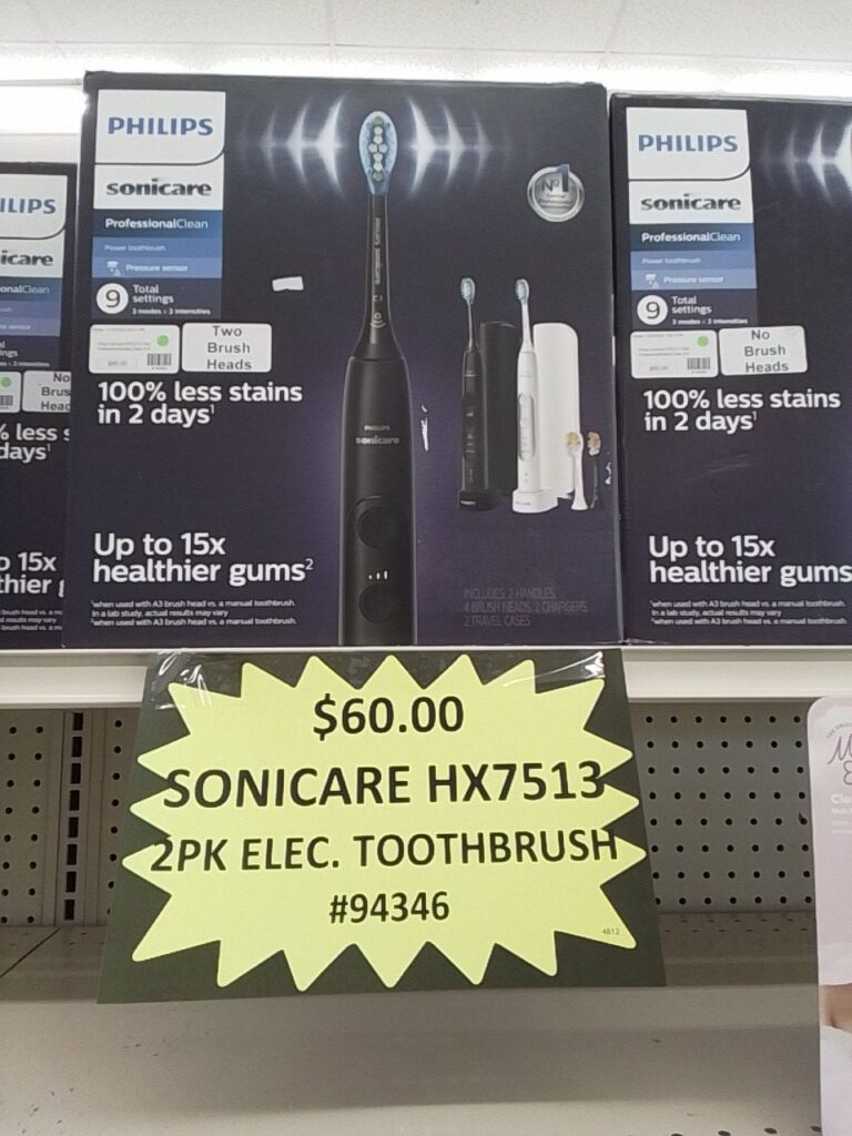 Sonicare HX7513 2 PK. Electric Toothbrush