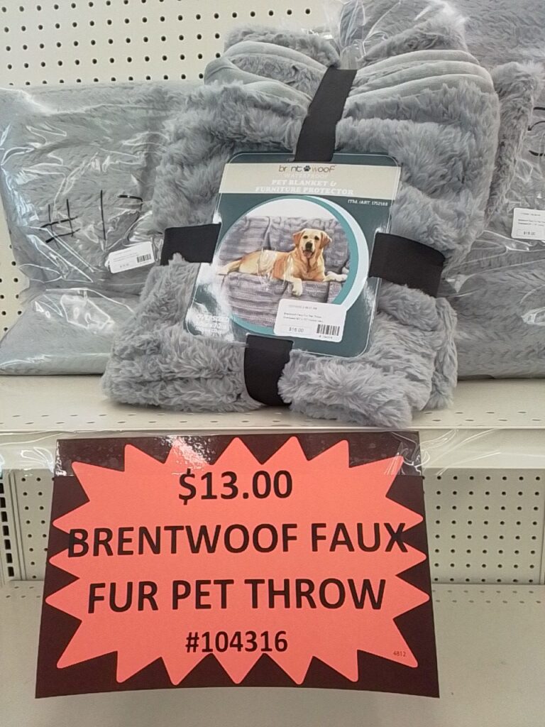 Brentwoof Faux Fur Pet Throw