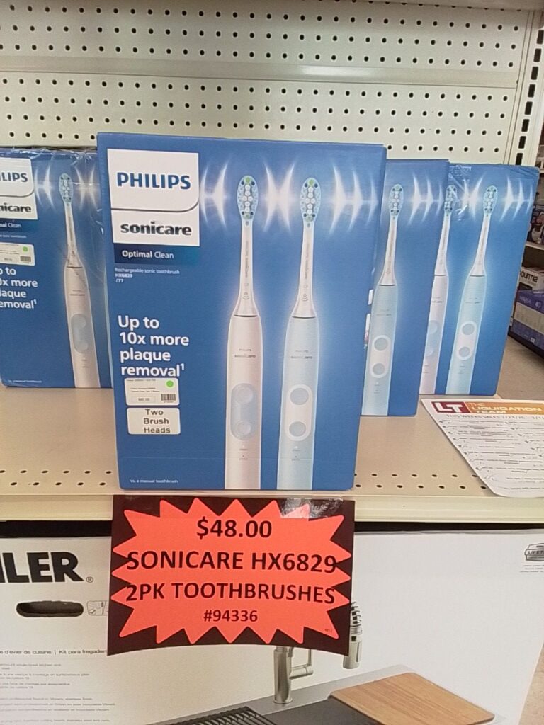 Philips Sonicare HX6829 Optimal Clean Elec Toothbrush 2PK