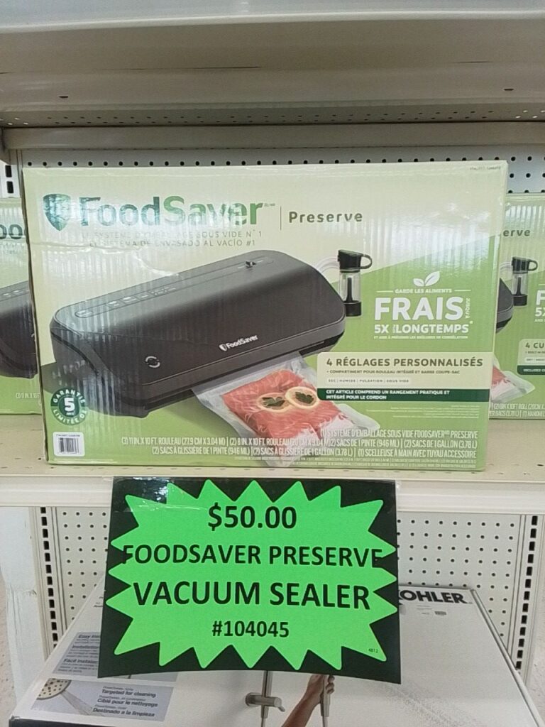 Foodsaver Preserve Vacuum Sealer