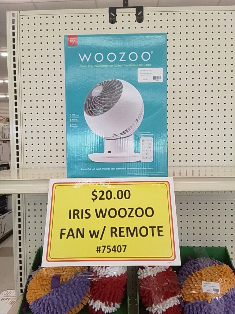 Iris woozoo globe fan w/remote