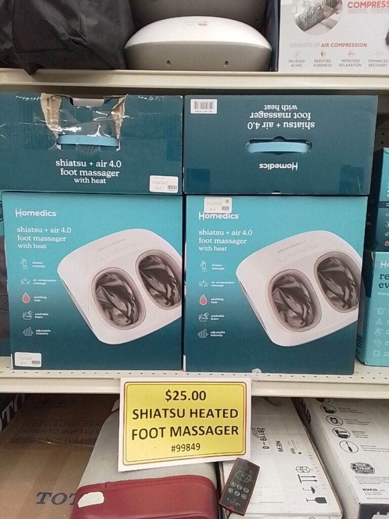 Shiatsu heated foot massager