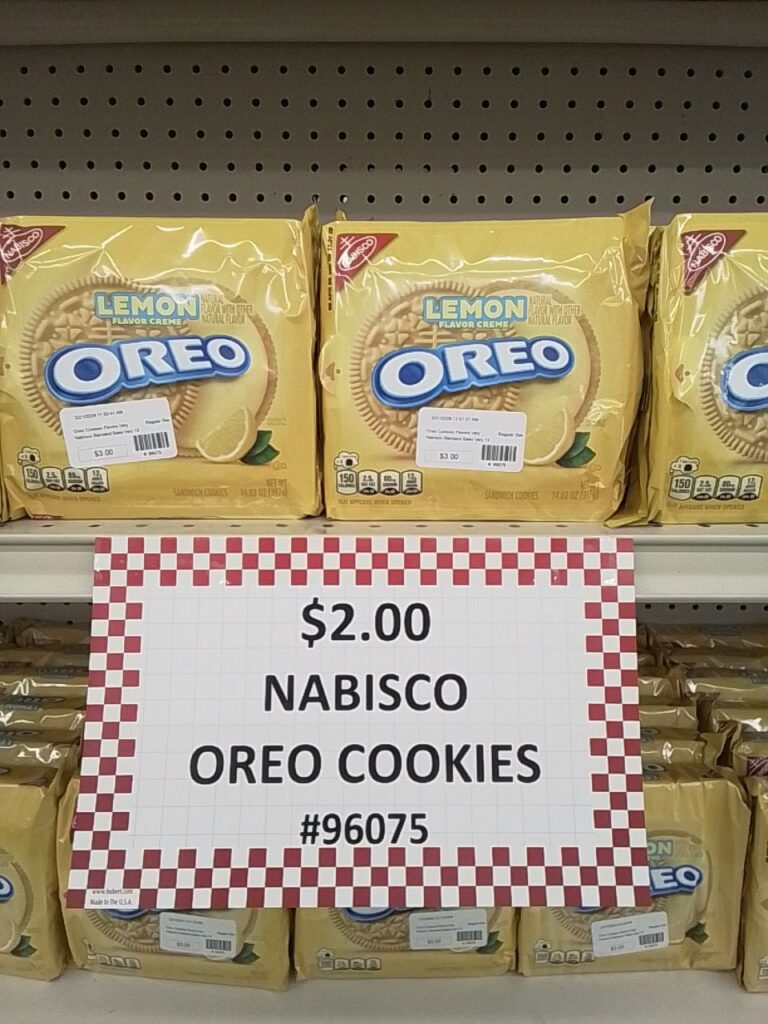 Nabisco Lemon Oreo Cookies