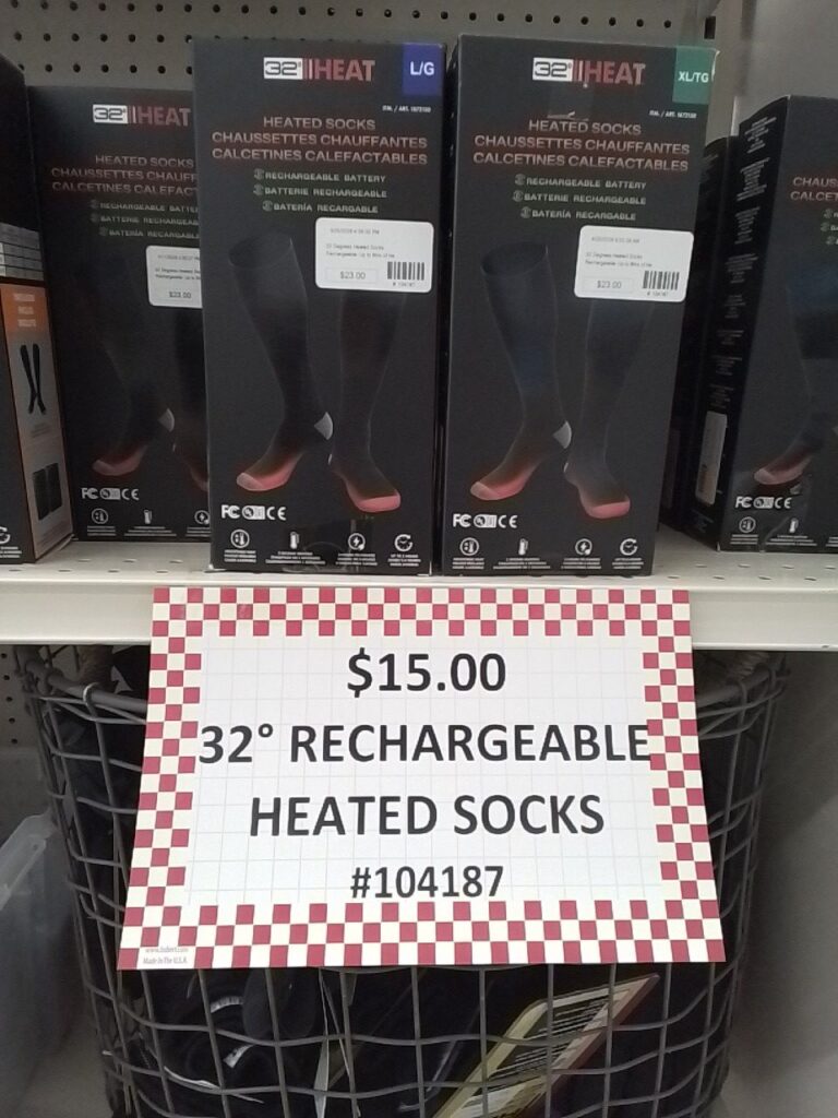 32° Rechargeable Heated Socks