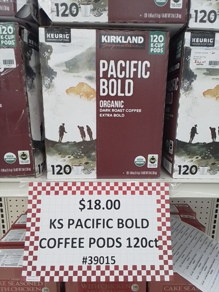 KS Pacific Bold Coffee Pods 120ct