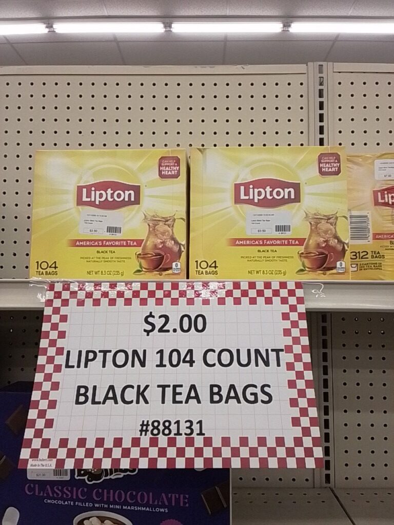 Lipton Black Tea Bags 104ct