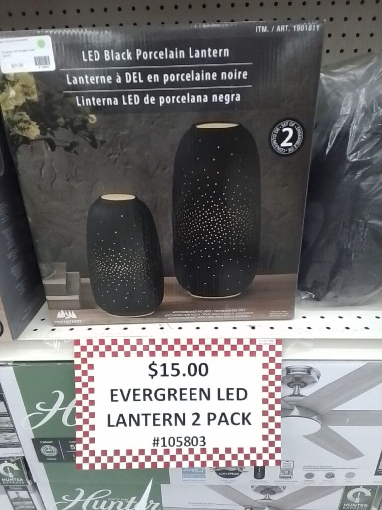 Evergreen LED Lantern 2 pack