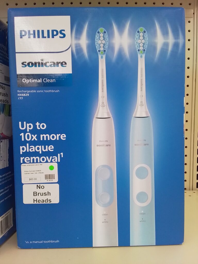 $30 - Sonicare hx6829 2pk toothbrush