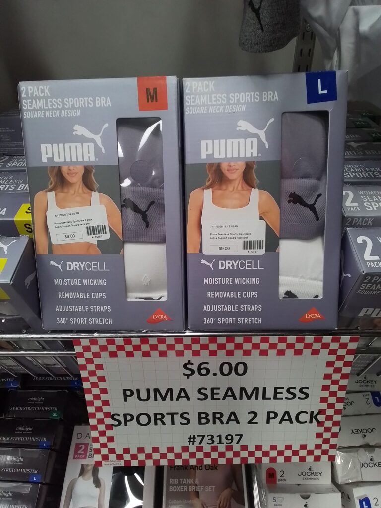 $ 6.00 Puma Seamless sports bra 2pk